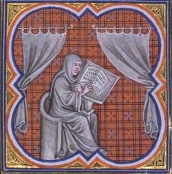 Einhard, Paris, BnF, lat. 2813, fol. 85v A, 14.Jh