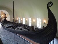 Osebergschiff im Wikingermuseum Oslo