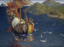 Vikings Guests from Overseas (Nicholas Roerich)