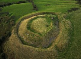Tinboeth Castle, Aerial View