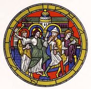 Vertreibung der Juden (Glasmalerei, 1220-1300)