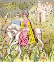 Bildteppich 1380-1430, trachtenkunstwer04hefn Taf.234A