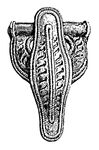 Späte skandinavische Form der Armbrustfibel (Bornholm, 7. Jh.)
