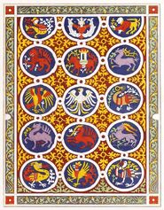 Spätromanischer Wollteppich (1240-1300)