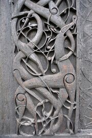 Stabkirche Urnes, craving detail 1