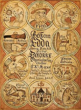 Snorra-Edda Titelseite