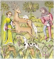 Bildteppich 1380-1430, trachtenkunstwer04hefn Taf.233B