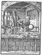 "Der Holtzdrechßler" in Eygentliche Beschreibung Aller Stände auff Erden (1568)