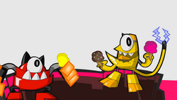 Mixels hot lava shower hotsell