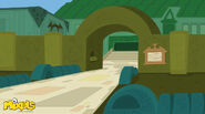 Background design of an sub-area in the Mixopolis Zoo from Every Knight Has Its Day.