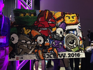 On LEGO-built mural at South by Southwest