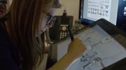 Miranda working on medical tribe.jpeg