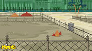 Background design of an sub-area in the Mixopolis Zoo from Every Knight Has Its Day.