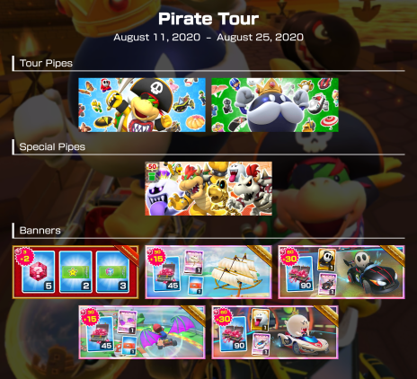 mario kart tour pirate tour