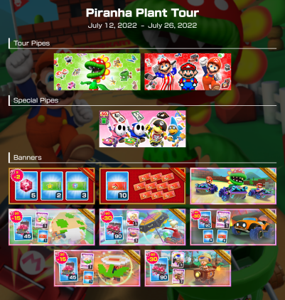 Mario Kart Tour on X: The Piranha Plant Tour is almost over. Thanks for  racing! Next up in #MarioKartTour is the Ocean Tour!   / X