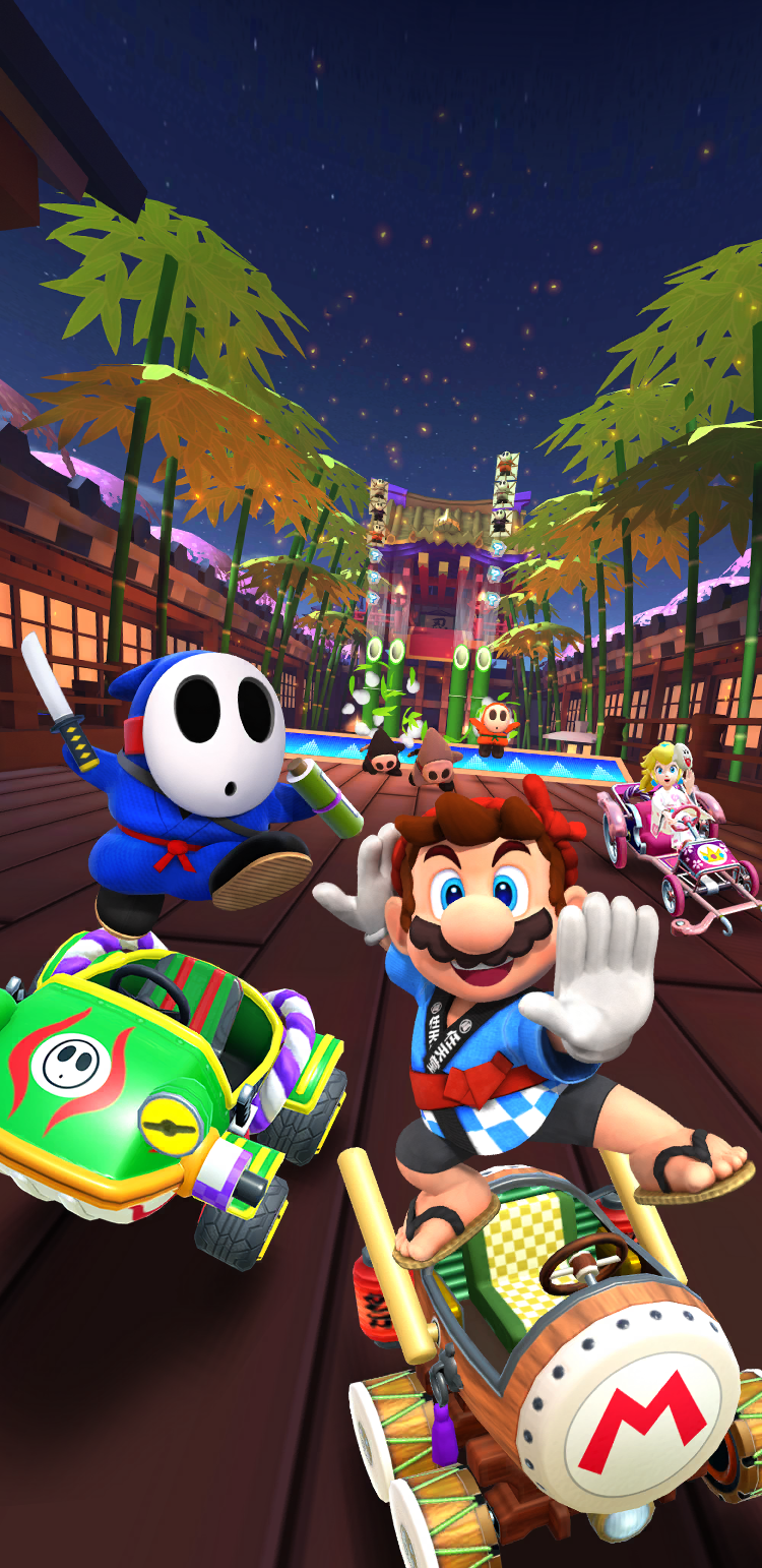 The Night Tour begins in the Mario Kart Tour game