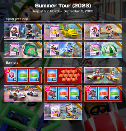 Mario Kart Tour on X: The Summer Tour begins today, featuring the new  course Madrid Drive! The Summertime Celebration, which went on for three  tours, is coming to its riveting conclusion! #MarioKartTour