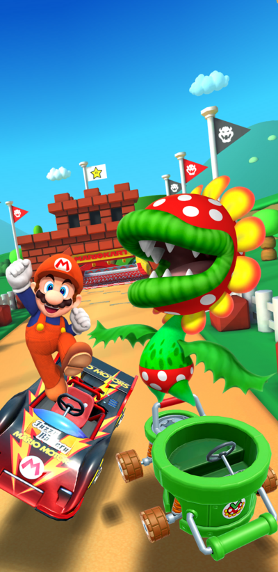 Mario Kart Tour Welcomes A Brand New Course In Piranha Plant Cove