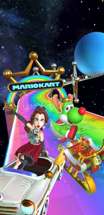 The Holiday Tour begins in the Mario Kart Tour game