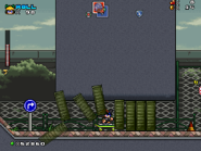 Instead of using skating boots, you use a skateboard instead.