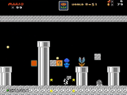 The Piranha Plant's original SMB1 NES appearance