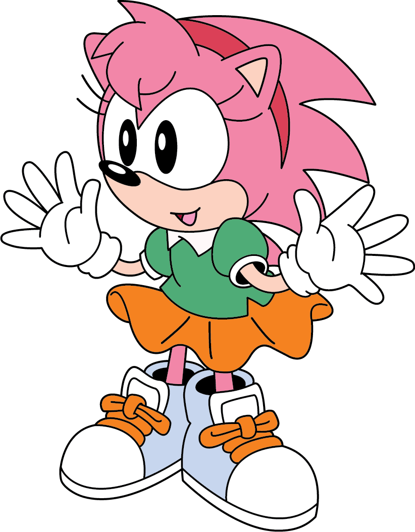 Arte AI: Amy Rose Sonic Fusion por @Anonymous