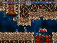 The Beta version of this level featuring several Mario enemies