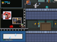 A pair of Suda51-related billboards