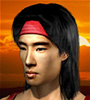 Liu Kang with his different, leather armbands in Mortal Kombat: Defenders of the Realm.