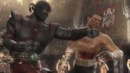 Ermac fighting Johnny Cage