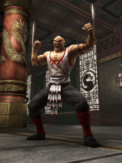 Baraka, as he appears in Mortal Kombat: Shaolin Monks