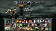 Chess Kombat Character Select Screen