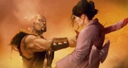 Suchin's cameo in Kenshi's ending from MKX.