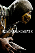 Scorpion, as he appears in the cover of Mortal Kombat X.