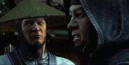 Kung Jin and Raiden in his flashback.