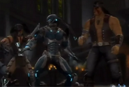 Cyber Sub-Zero with Nightwolf and Kabal