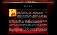 Blaze's bio from the MK Armageddon website.