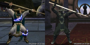 Raiden's Staff in MK:DA and MK:A.