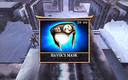 Havik's Mask, as it appears in Konquest Mode.