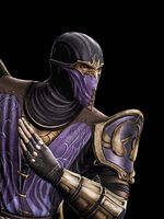 Rain wearing his mask in Mortal Kombat (2011).