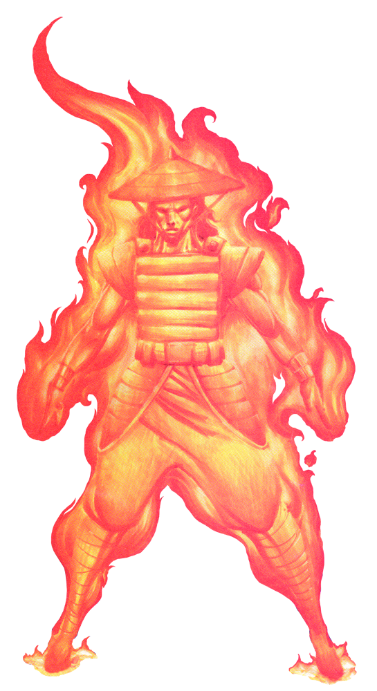 mortal kombat symbol on fire