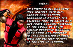 Tatiisings - Especial Mortal Kombat: Ermac Sua primeira aparição