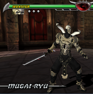 Monster using Scorpion's Mugai Ryu style.