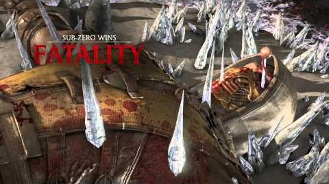 MKX Sub Zero Bed Of Ice Fatality