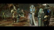 D'Vorah in the meeting of Kronika and Shao Kahn.