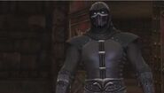 Noob Saibot entering Shao Kahn's Throne Room.