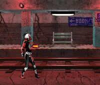 Sektor launching one of his Rockets in MK3/UMK3/MK Trilogy.