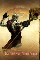 The Living Weapon reappears within the concept art of Quan Chi's alternate costume in MK (2011)