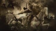 Scorpion's vision of the first Shirai Ryu massacre in MK (2011).