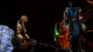 Sub-Zero tells Sonya how to get Jax back to Earthrealm.